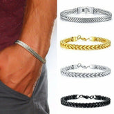 Men’s Stylish Stainless Steel Chain Bracelet – Modern Charm Jewelry